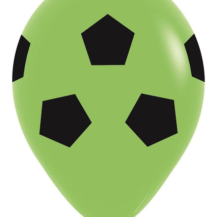 Ballonnen Soccerball Mix 30cm 25st van Sempertex koop je bij Partywinkel