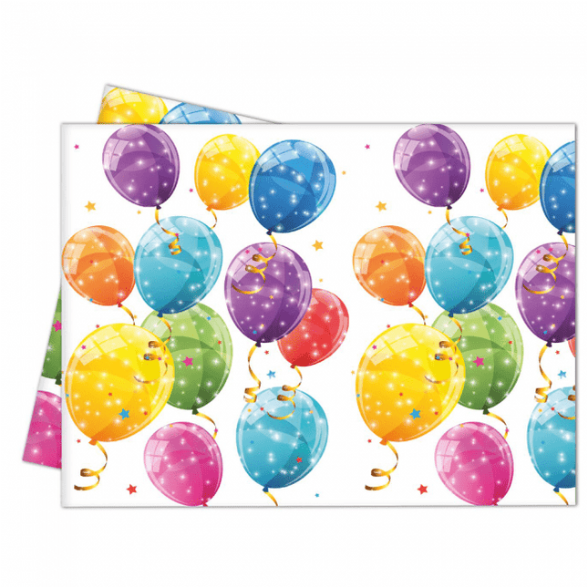 Ballonnen Tafelkleed Party 1,8m van Procos koop je bij Partywinkel