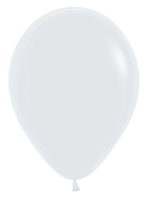 Ballonnen White 30cm 12st van Sempertex koop je bij Partywinkel