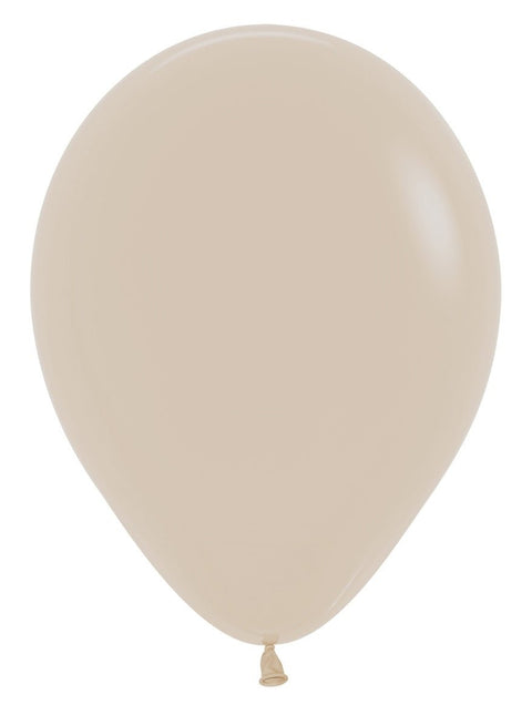 Ballonnen White Sand 30cm 50st van Sempertex koop je bij Partywinkel