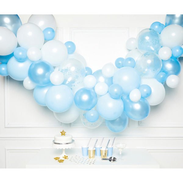 Ballonnenboog Lichtblauw Wit van Riethmueller koop je bij Partywinkel