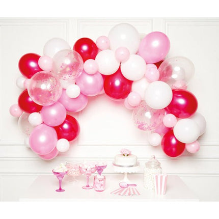 Ballonnenboog Rood Roze Wit van Riethmueller koop je bij Partywinkel