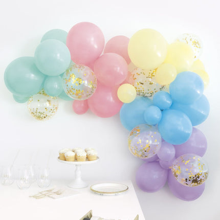 Ballonnenboog Zelf Maken Set Pastel 2,43m van Unique koop je bij Partywinkel