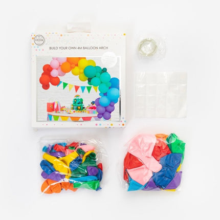 Ballonnenboog Zelf Maken Set Regenboog 4m van WeFiesta koop je bij Partywinkel
