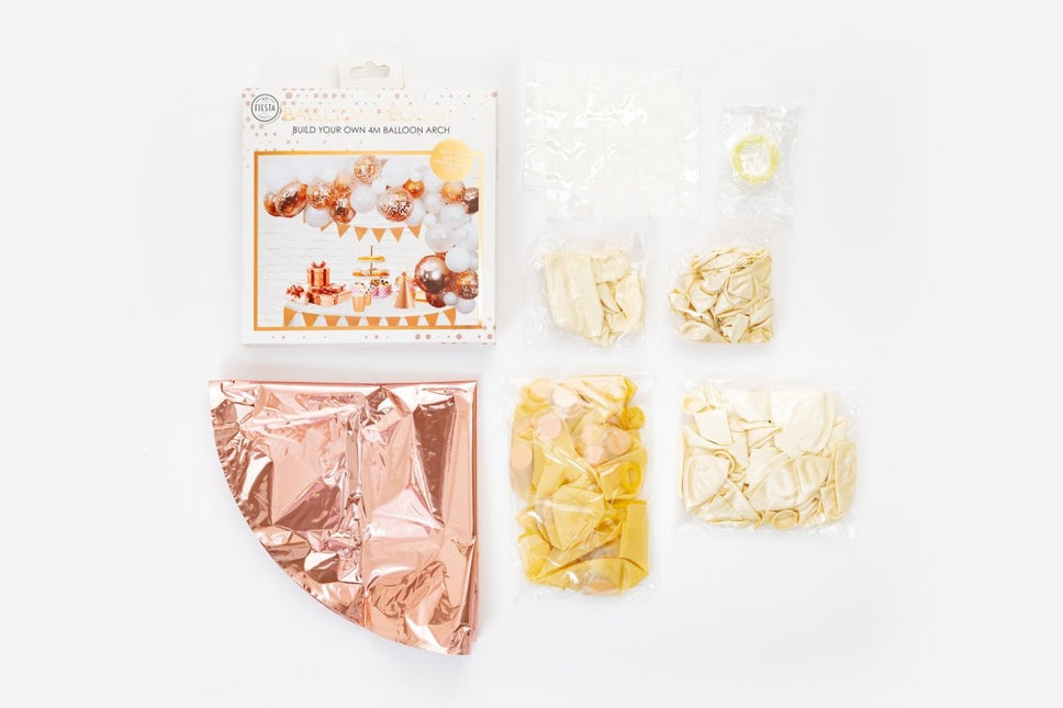Ballonnenboog Zelf Maken Set Rose Goud 4m van WeFiesta koop je bij Partywinkel
