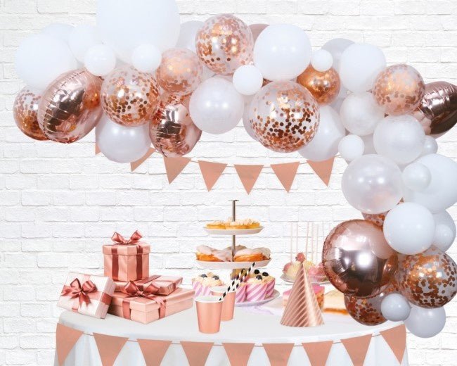 Ballonnenboog Zelf Maken Set Rose Goud 4m van WeFiesta koop je bij Partywinkel