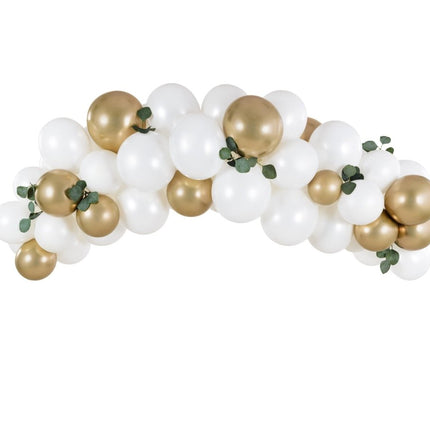 Ballonnenboog Zelf Maken Set Wit 2m van Partydeco koop je bij Partywinkel