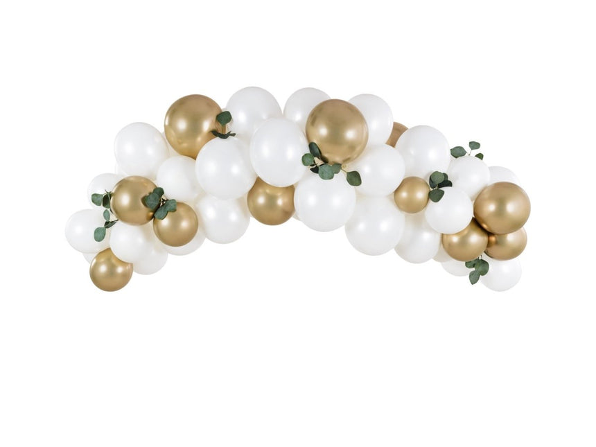 Ballonnenboog Zelf Maken Set Wit 2m van Partydeco koop je bij Partywinkel