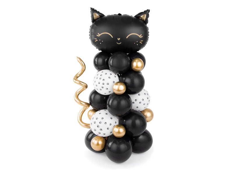 Ballonnenpilaar Kat Zwart 1,4m van Partydeco koop je bij Partywinkel