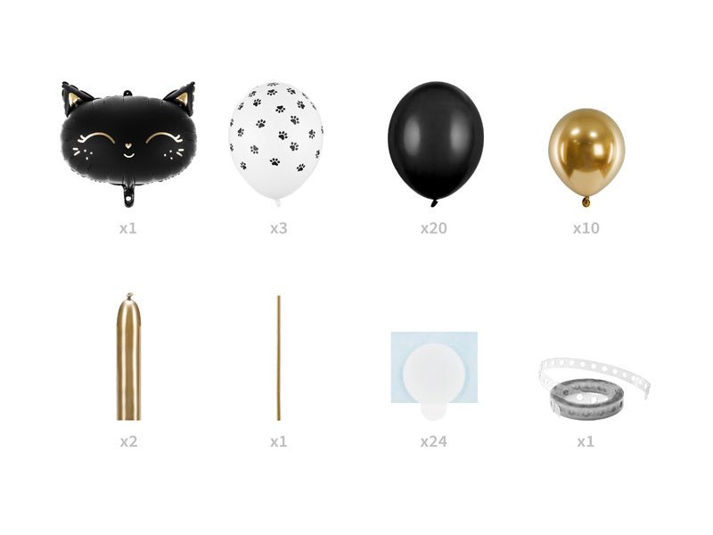 Ballonnenpilaar Kat Zwart 1,4m van Partydeco koop je bij Partywinkel