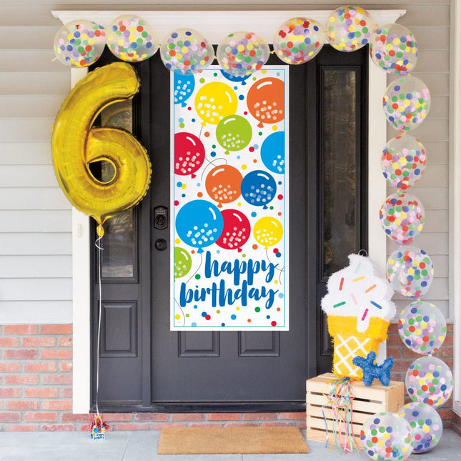 Ballonnenslinger Conffeti 30cm 15 delig van Unique koop je bij Partywinkel