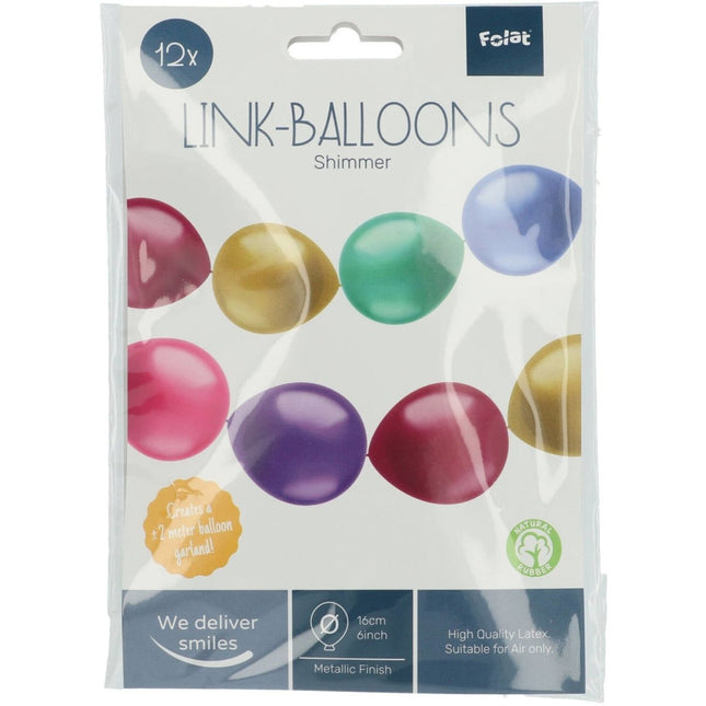 Ballonnenslinger Gekleurd 2m van Folat koop je bij Partywinkel