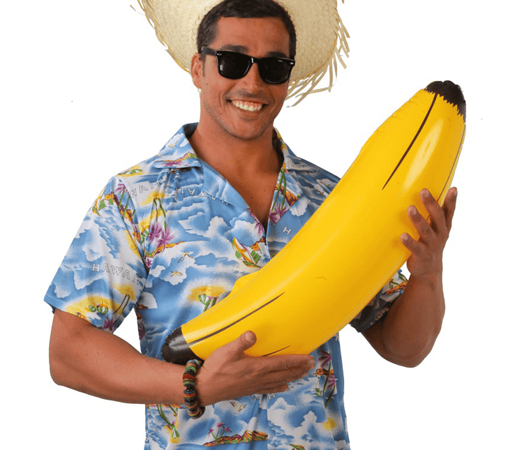 Banaan Opblaasbaar 70cm van Fiestas Guirca koop je bij Partywinkel