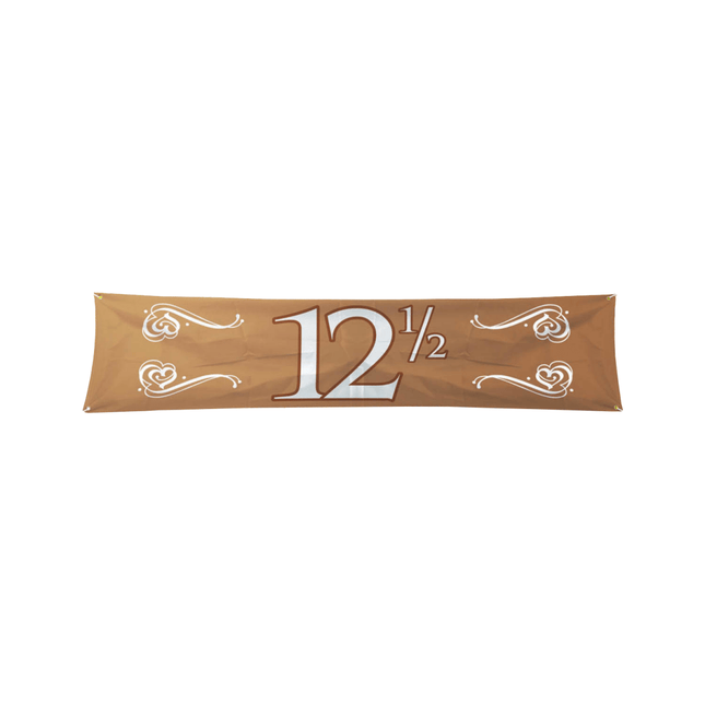 Banner 12,5 Jaar Brons 1,8m van Folat koop je bij Partywinkel