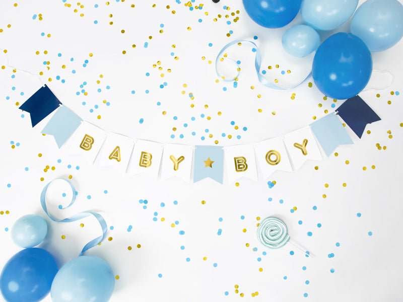 Banner Baby Boy 1,6m van Partydeco koop je bij Partywinkel