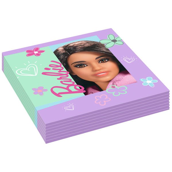 Barbie Servetten 33cm 16st van Riethmueller koop je bij Partywinkel