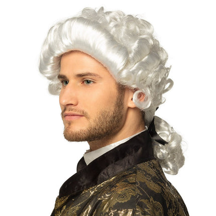 Barok Pruik Wit van Boland koop je bij Partywinkel