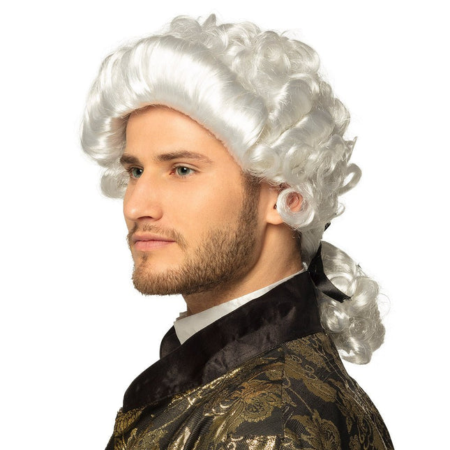 Barok Pruik Wit van Boland koop je bij Partywinkel
