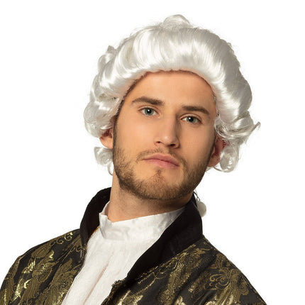 Barok Pruik Wit van Boland koop je bij Partywinkel