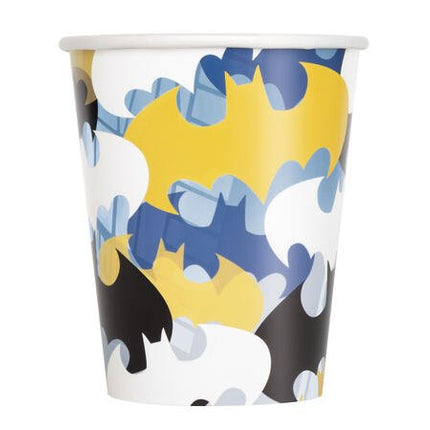 Batman Bekers Gekleurd 266ml 8st van Unique koop je bij Partywinkel