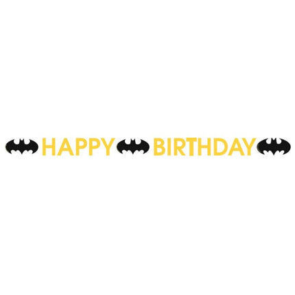 Batman Letterslinger Happy Birthday 1,8m van Riethmueller koop je bij Partywinkel