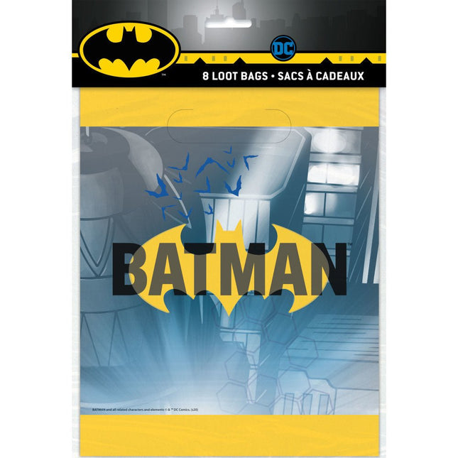 Batman Uitdeelzakjes 23cm 8st van Unique koop je bij Partywinkel