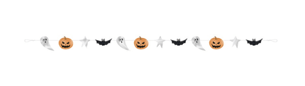 BATS/BOOS HLWN GARLAND van Unique koop je bij Partywinkel