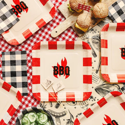 BBQ Borden 26x26cm van Partydeco koop je bij Partywinkel