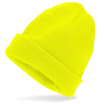Beanie Neon Geel van Widmann koop je bij Partywinkel