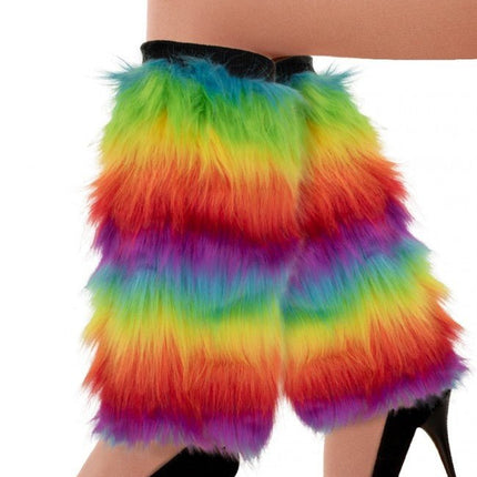 Beenwarmers Pluche Regenboog van PartyXplosion koop je bij Partywinkel
