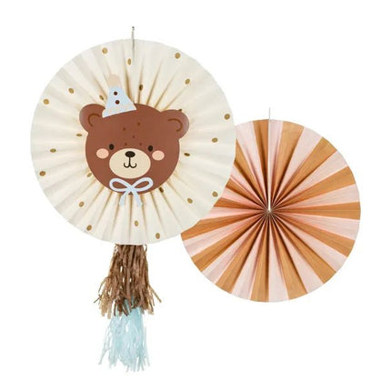 Beer Papieren Waaiers 30cm van Partydeco koop je bij Partywinkel