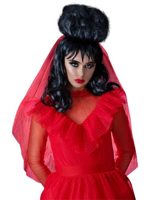 Beetlejuice Lydia Pruik van Smiffys koop je bij Partywinkel