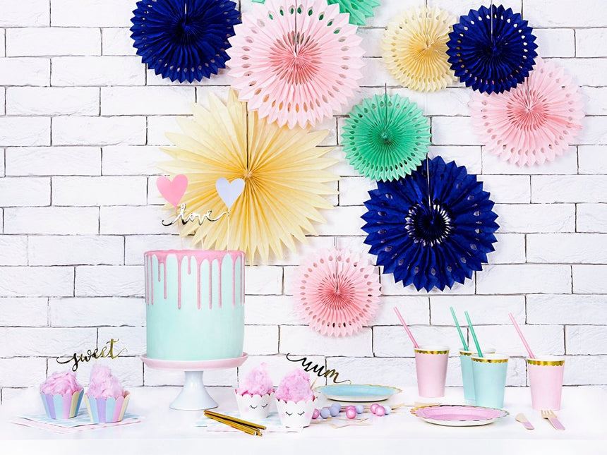 Beige Lint 30cm 3st van Partydeco koop je bij Partywinkel