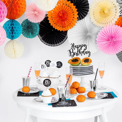 Beige Lint 30cm 3st van Partydeco koop je bij Partywinkel