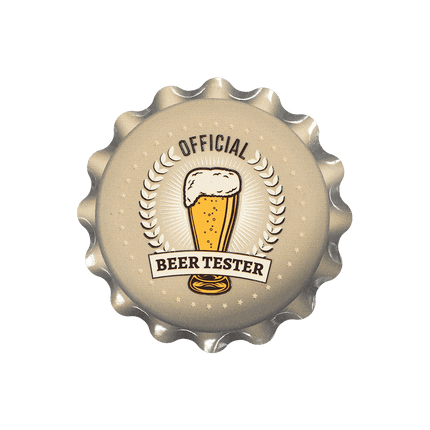 Beige Onderzetters Beertester 11cm van Paper Dreams koop je bij Partywinkel