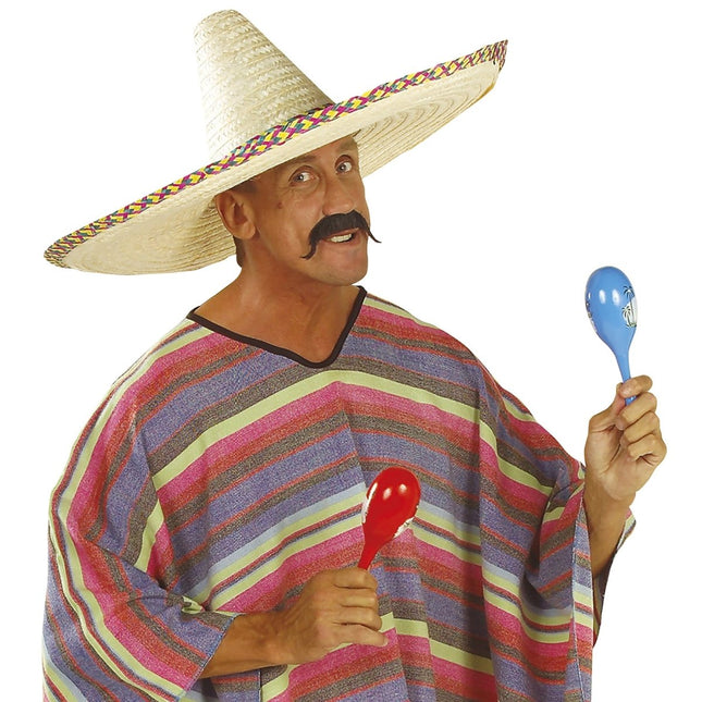 Beige Sombrero 65cm van Widmann koop je bij Partywinkel
