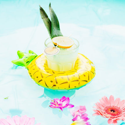 Bekerhouder Ananas Opblaasbaar 20cm van Boland koop je bij Partywinkel
