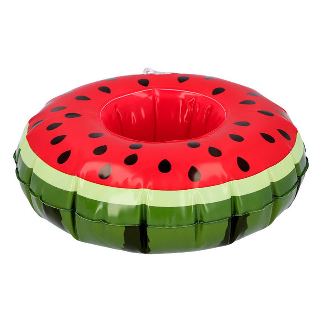 Bekerhouder Watermeloen Opblaasbaar 20cm van Boland koop je bij Partywinkel