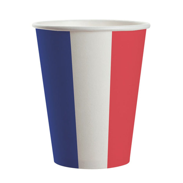 Bekers France 210ml 8st van Boland koop je bij Partywinkel
