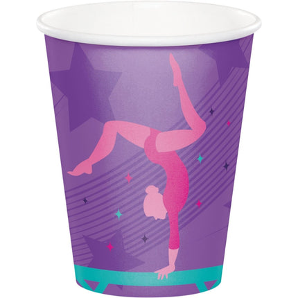 Bekers Gymnastic 256ml 8st van Creative Converting koop je bij Partywinkel