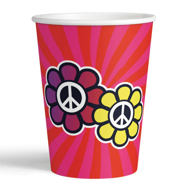 Bekers Hippie 210ml 8st van Boland koop je bij Partywinkel
