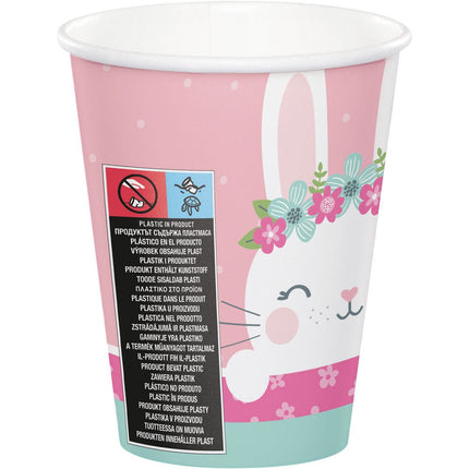 Bekers Konijn 256ml 8st van Creative Converting koop je bij Partywinkel