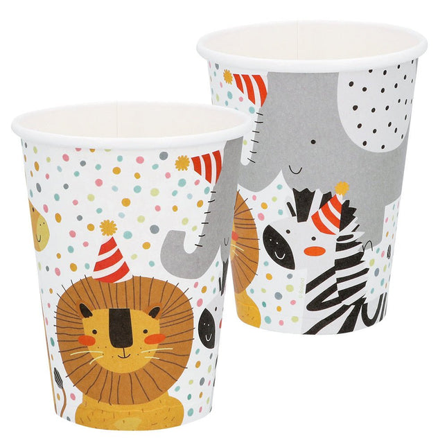 Bekers Safari 210ml 8st van Boland koop je bij Partywinkel
