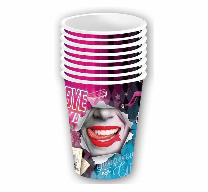 Bekers Suicide Squad 240ml 6st van Fiestas Guirca koop je bij Partywinkel