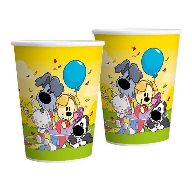 Bekers Woezel & Pip 8st van Haza Witbaard koop je bij Partywinkel