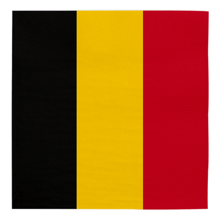 Belgie Servetten 3 Laags 33cm 20st van WeFiesta koop je bij Partywinkel