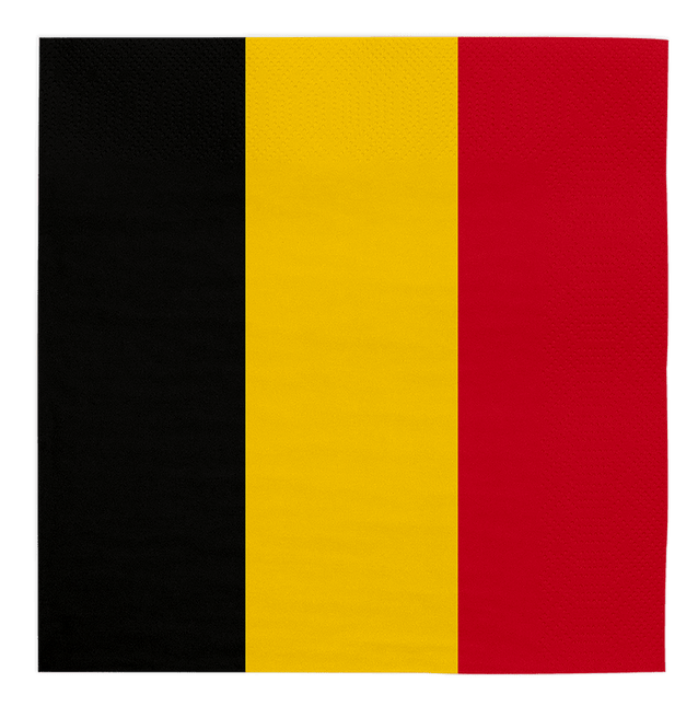 Belgie Servetten 3 Laags 33cm 20st van WeFiesta koop je bij Partywinkel