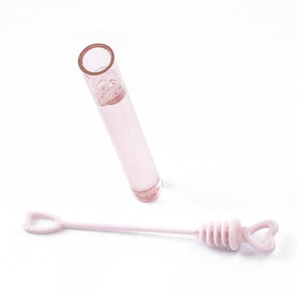 Bellenblaas Hart Roze 48st van Partydeco koop je bij Partywinkel