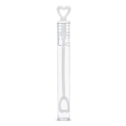 Bellenblaas Hart Wit 48st van Partydeco koop je bij Partywinkel