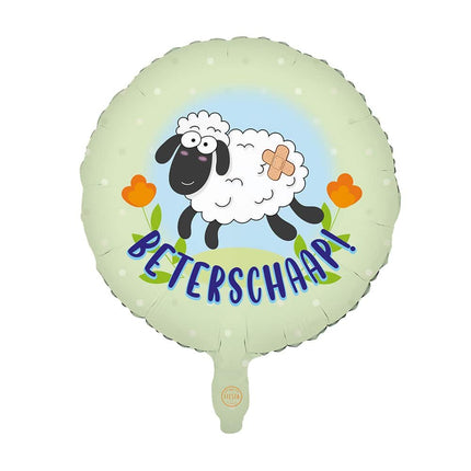 Beterschap Helium Ballon Schaap Leeg 45cm van WeFiesta koop je bij Partywinkel